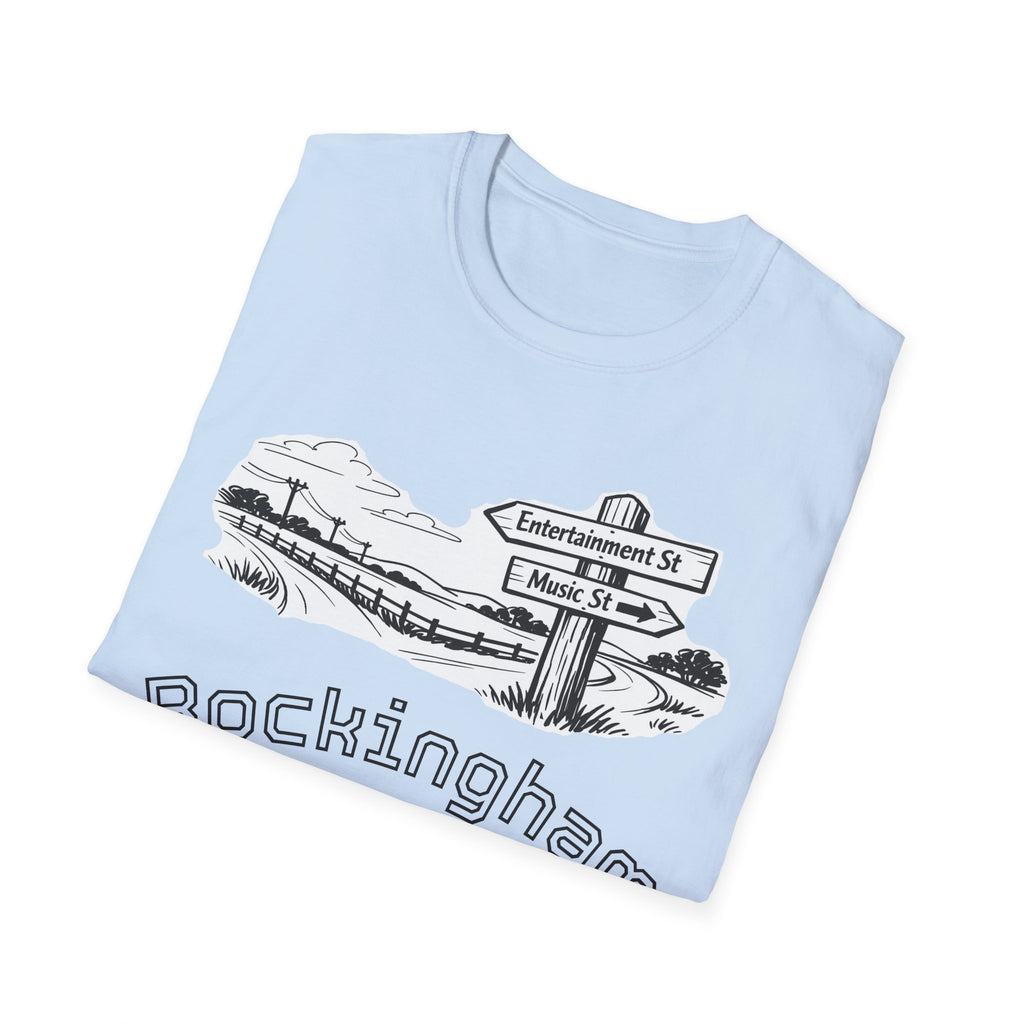 Rockingham Road T-Shirt — Vintage Road Sign Graphic Tee