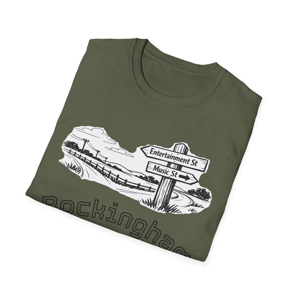 Rockingham Road T-Shirt — Vintage Road Sign Graphic Tee