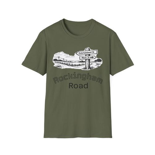 Rockingham Road T-Shirt — Vintage Road Sign Graphic Tee