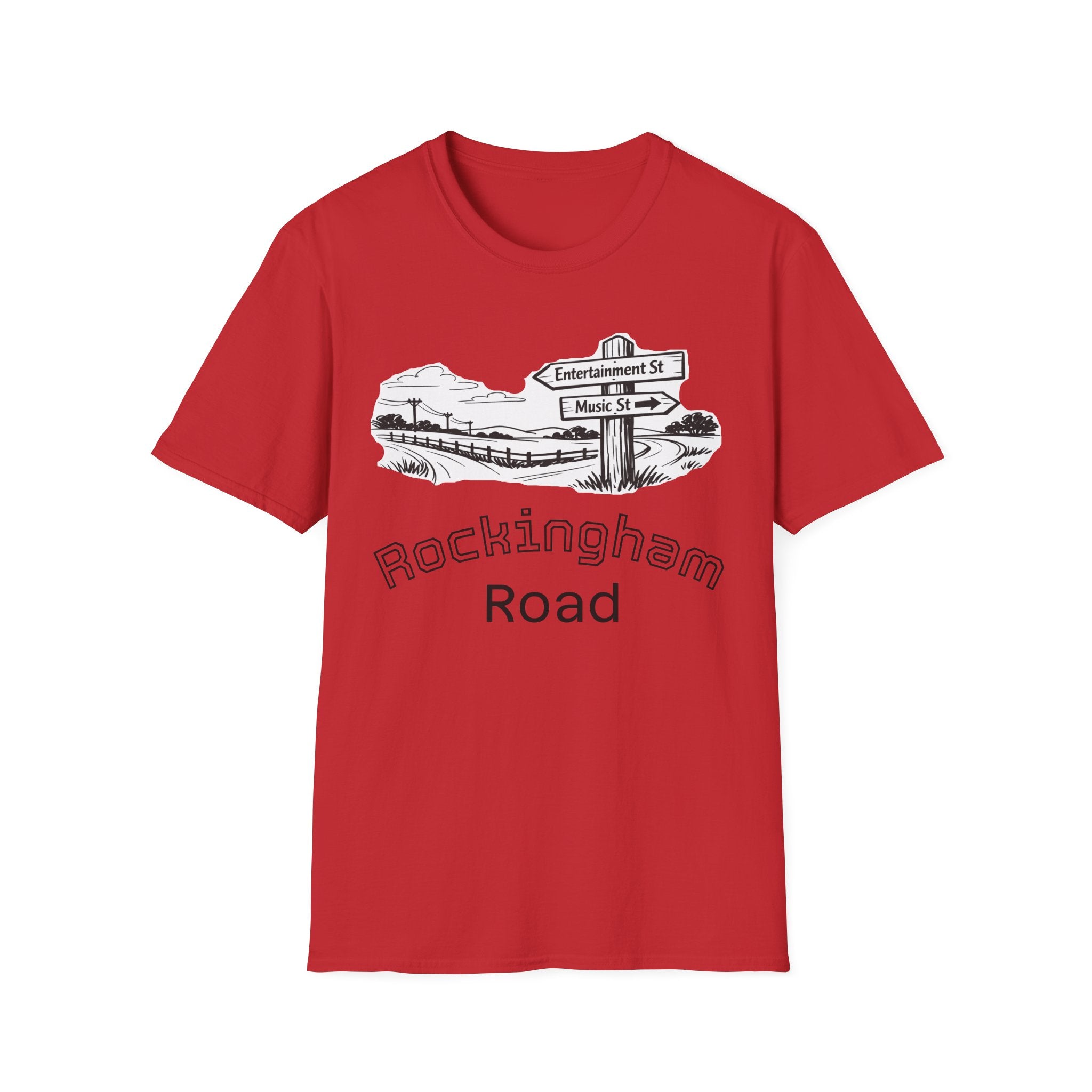 Rockingham Road T-Shirt — Vintage Road Sign Graphic Tee