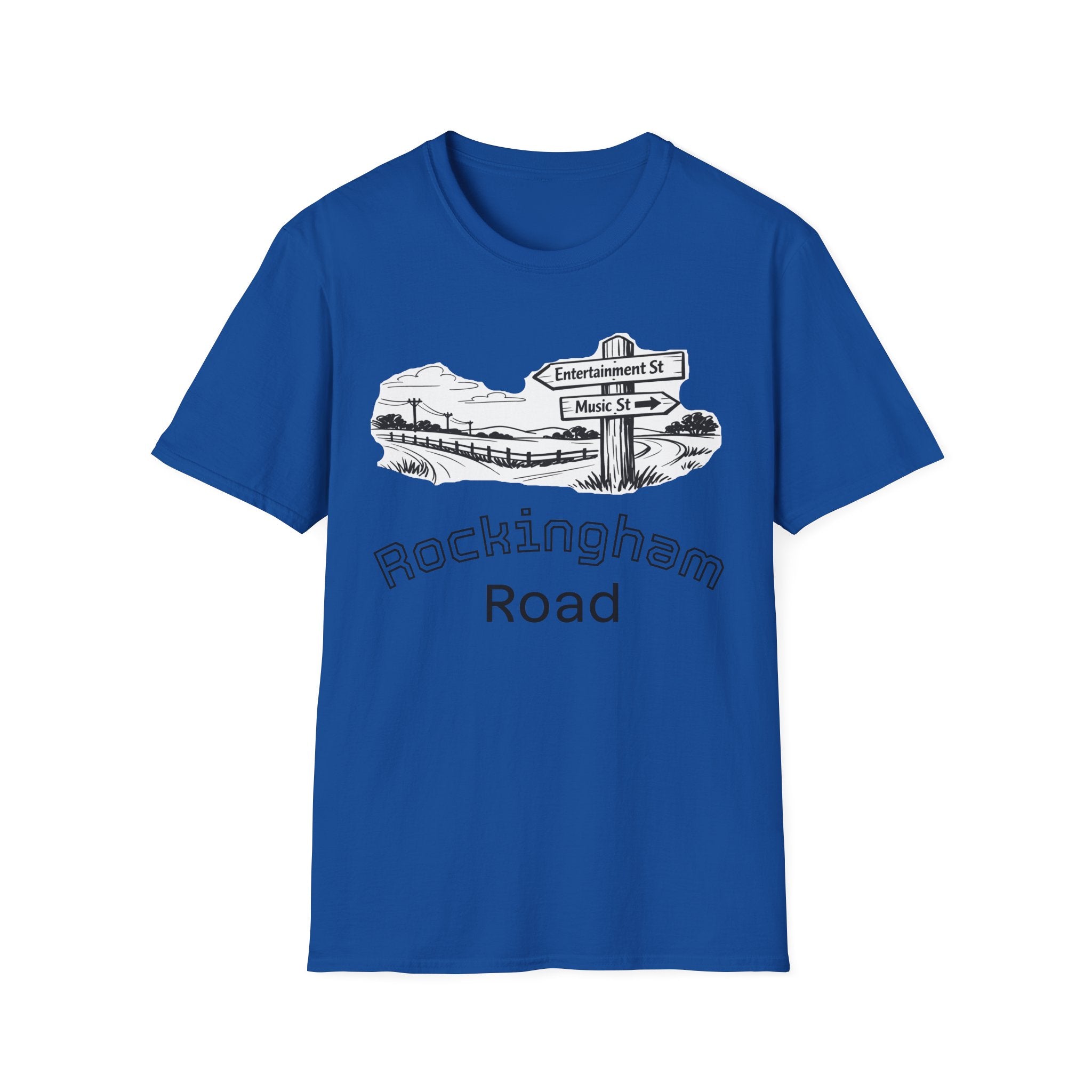 Rockingham Road T-Shirt — Vintage Road Sign Graphic Tee