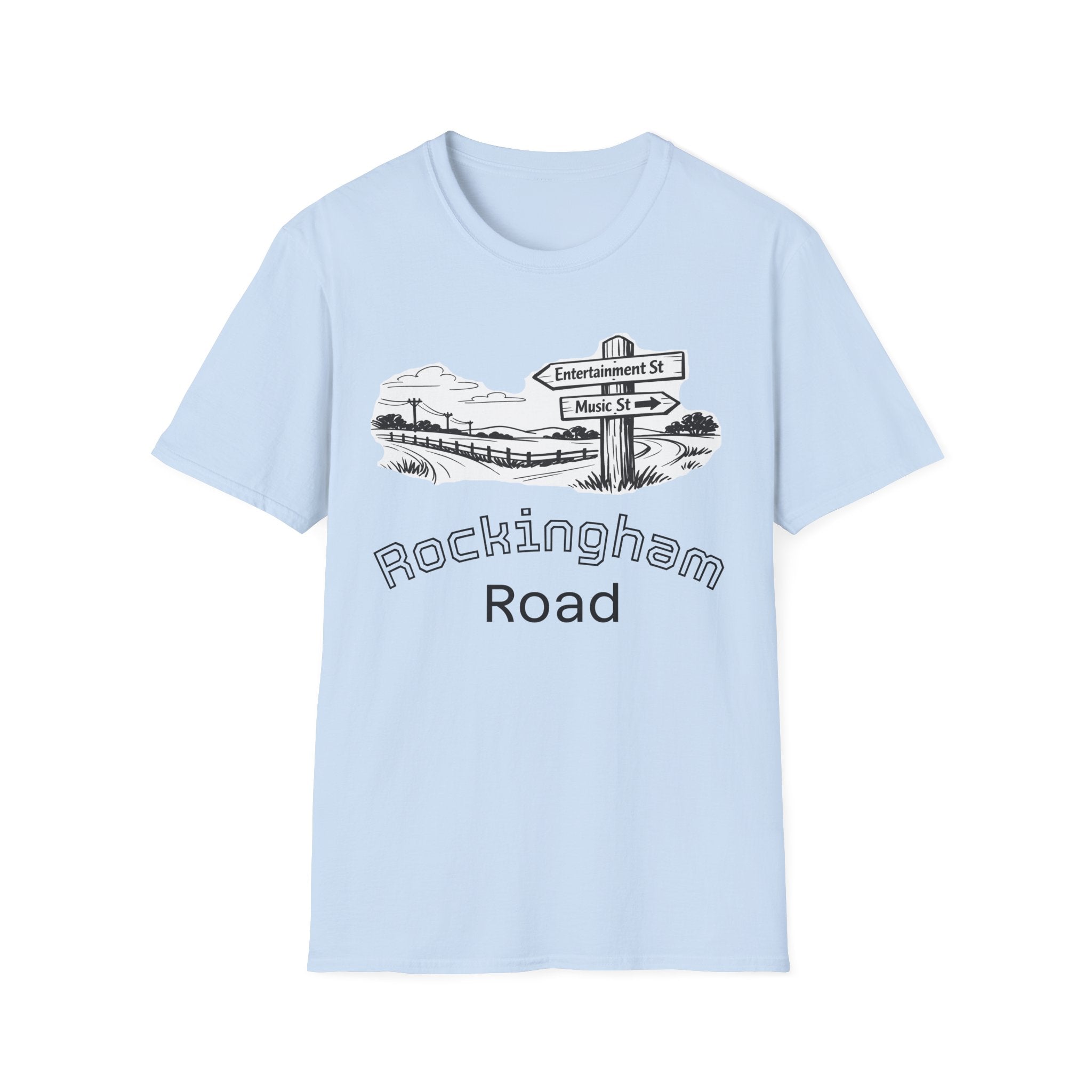 Rockingham Road T-Shirt — Vintage Road Sign Graphic Tee