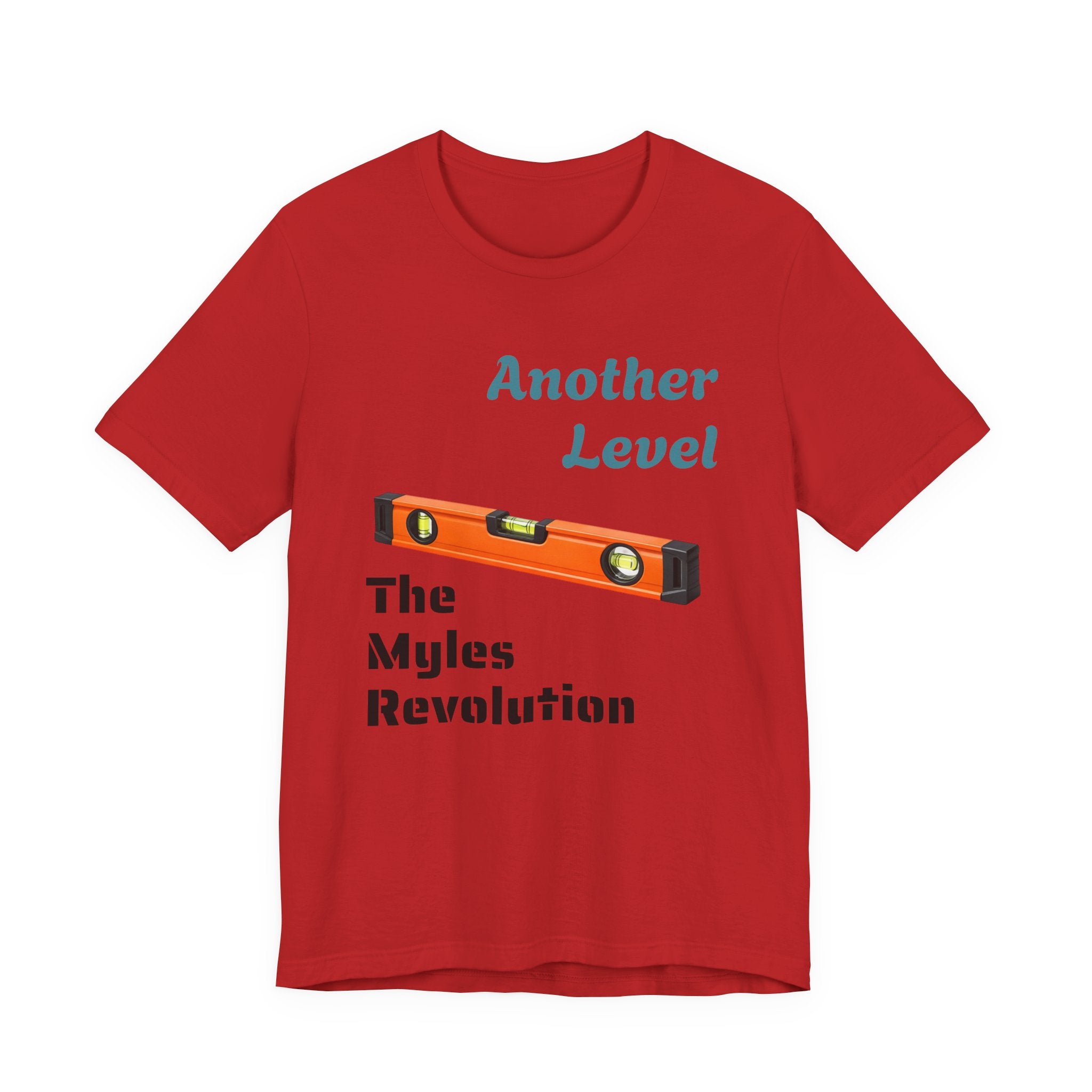 Another Level Level Tool T‑Shirt — “The Myles Revolution” Construction Graphic Tee
