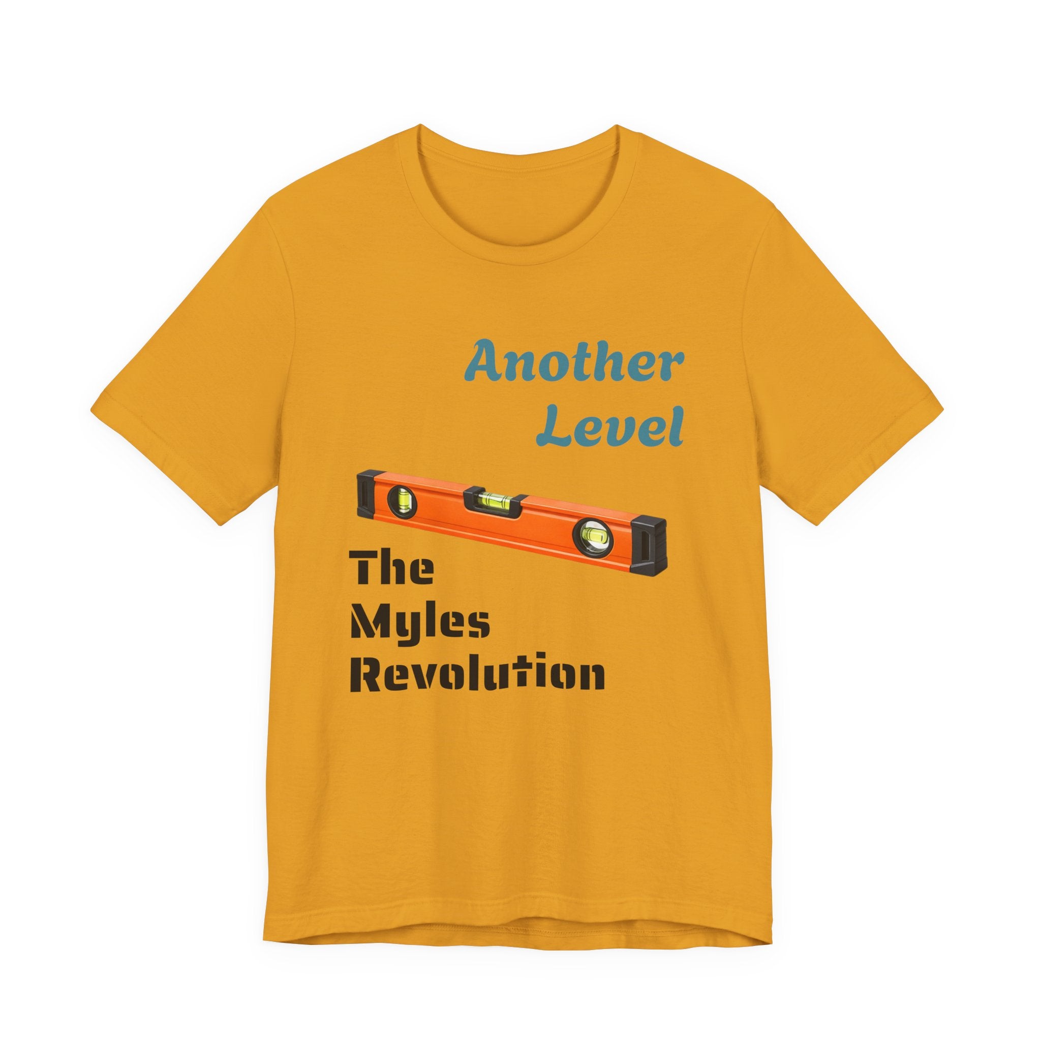 Another Level Level Tool T‑Shirt — “The Myles Revolution” Construction Graphic Tee