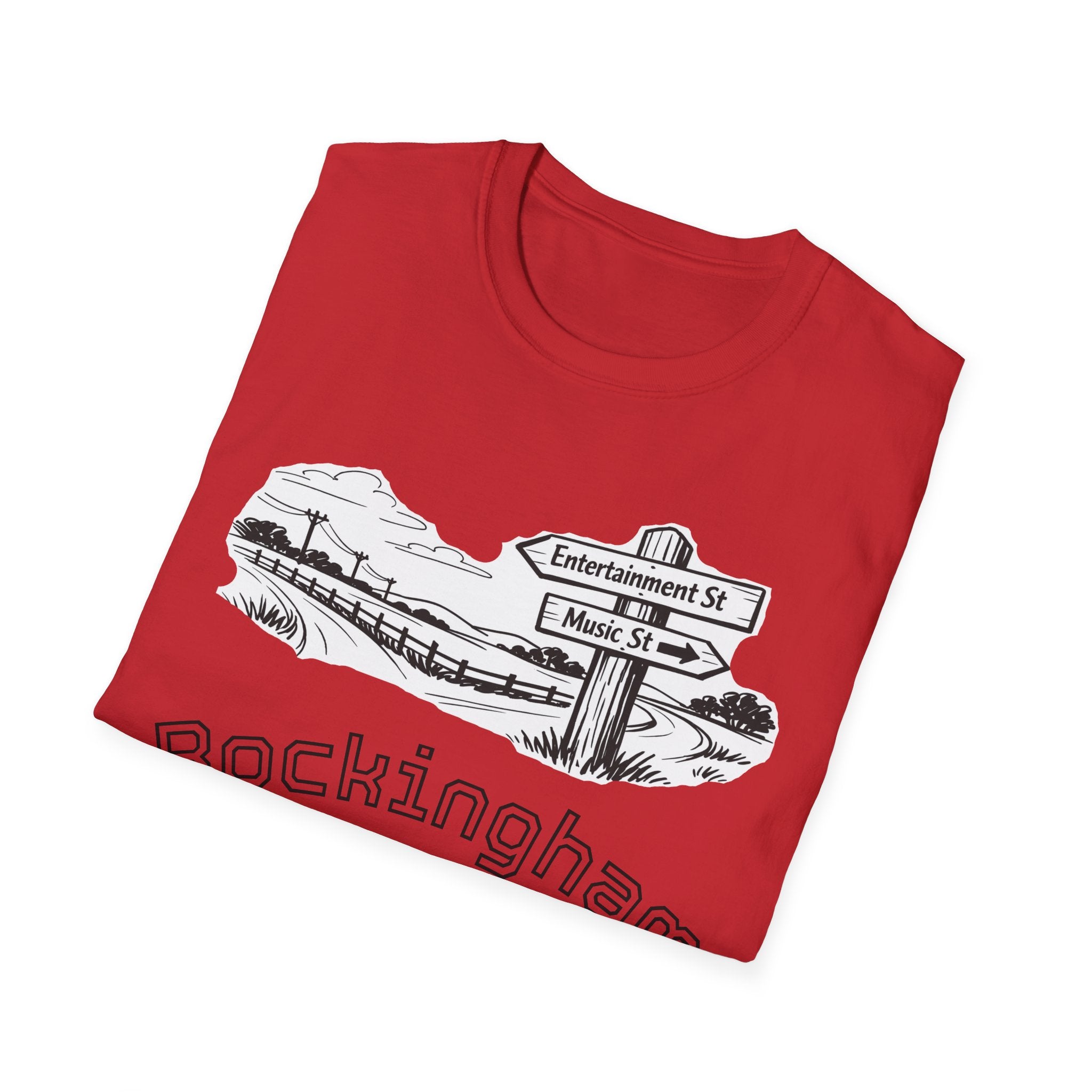 Rockingham Road T-Shirt — Vintage Road Sign Graphic Tee