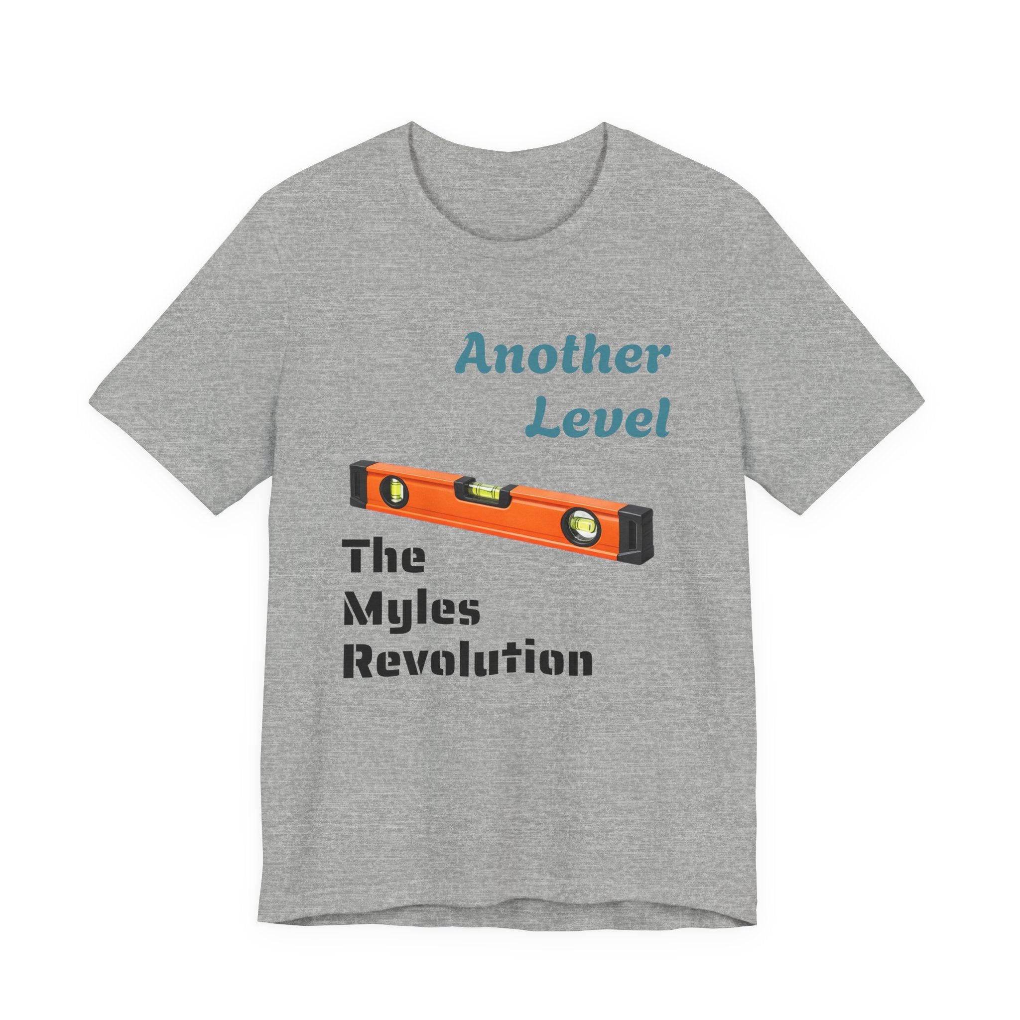 Another Level Level Tool T‑Shirt — “The Myles Revolution” Construction Graphic Tee
