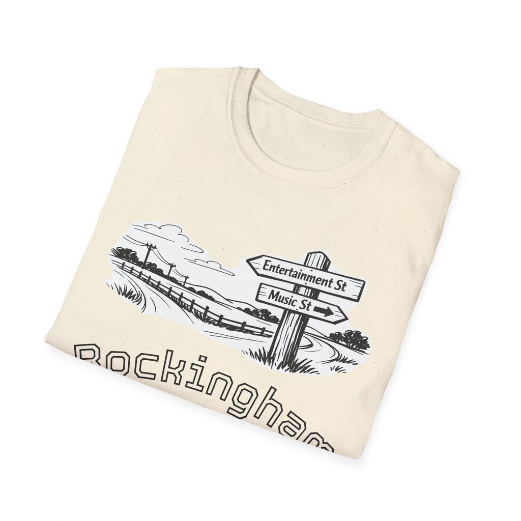 Rockingham Road T-Shirt — Vintage Road Sign Graphic Tee